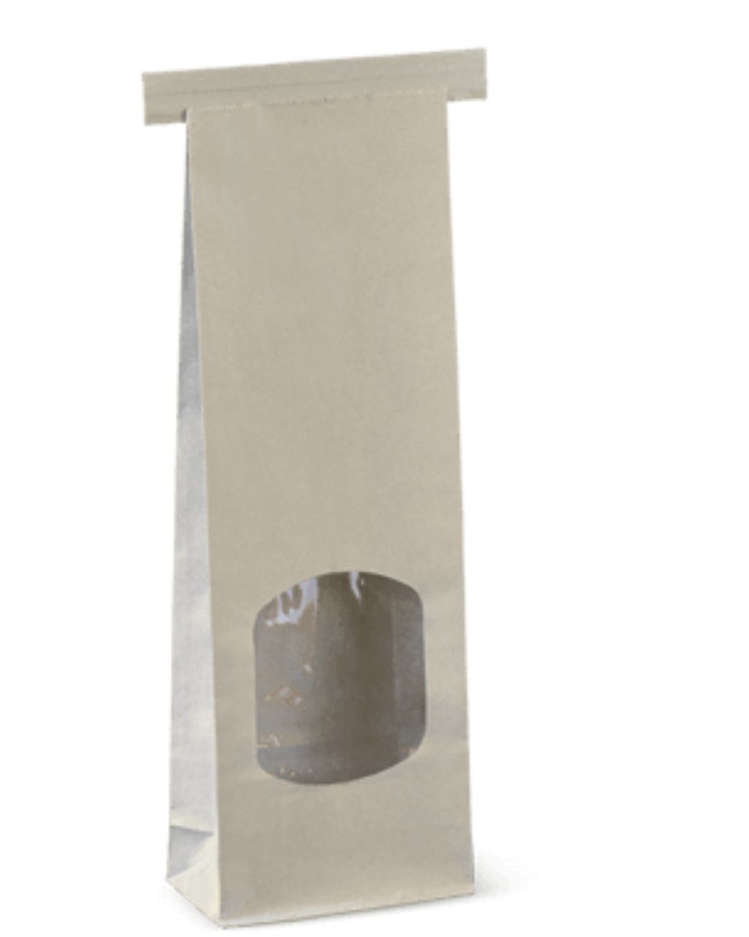 Tin Tie Small White with Window (packed 500)